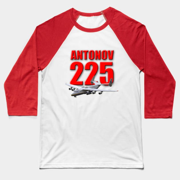 Antonov An-225 Baseball T-Shirt by Caravele